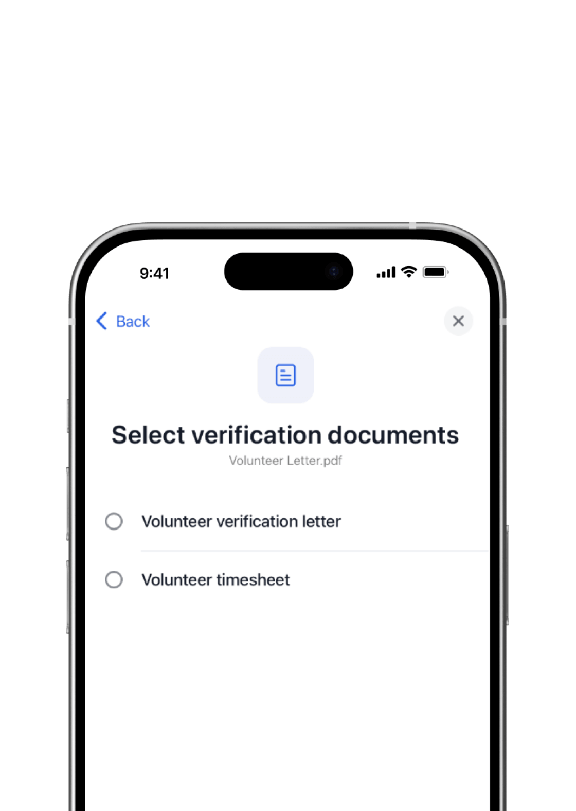 Upload documents