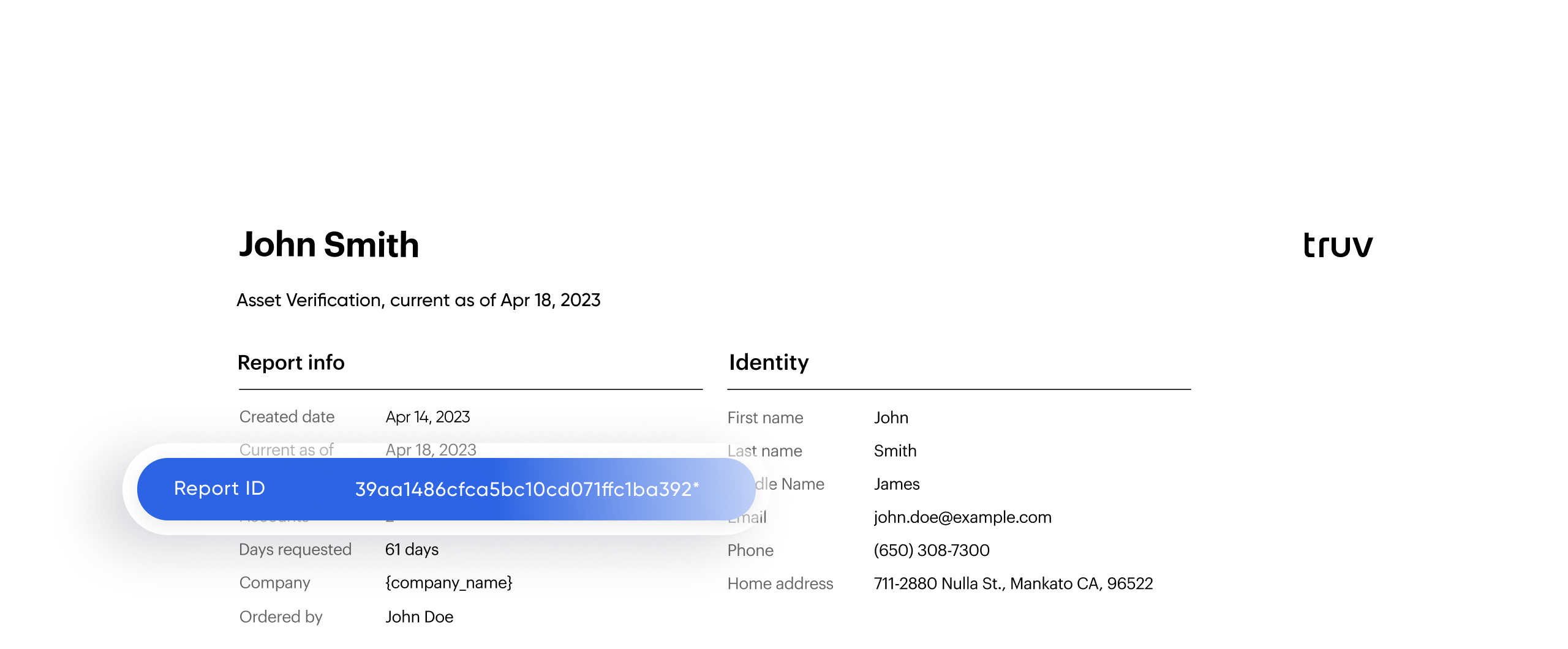 Returned data