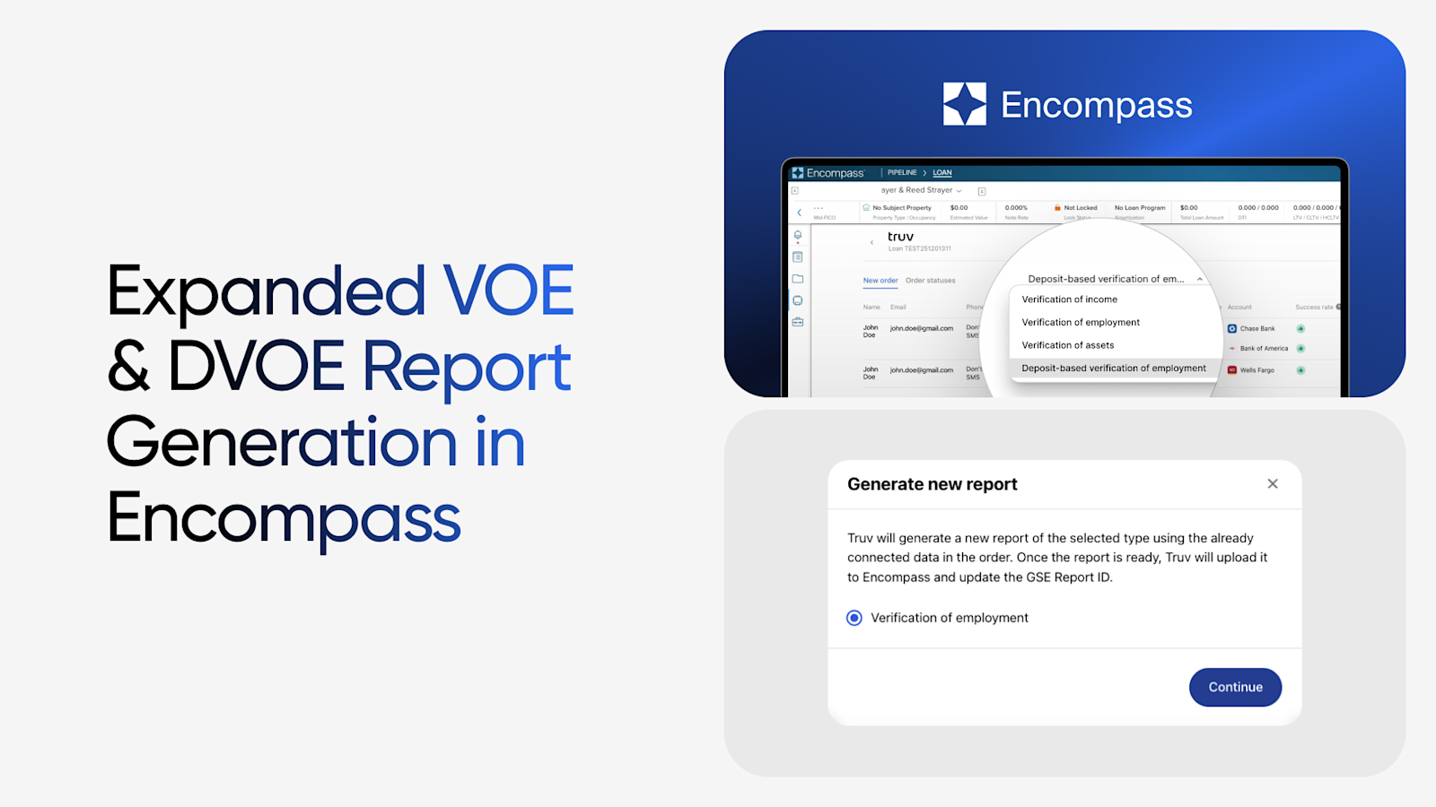 Customize Truv Data Written Directly to Encompass Fields