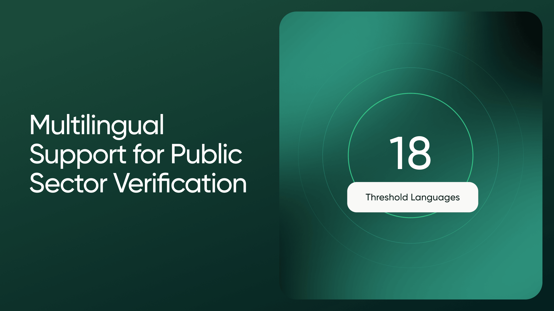 Multilingual Verification Support