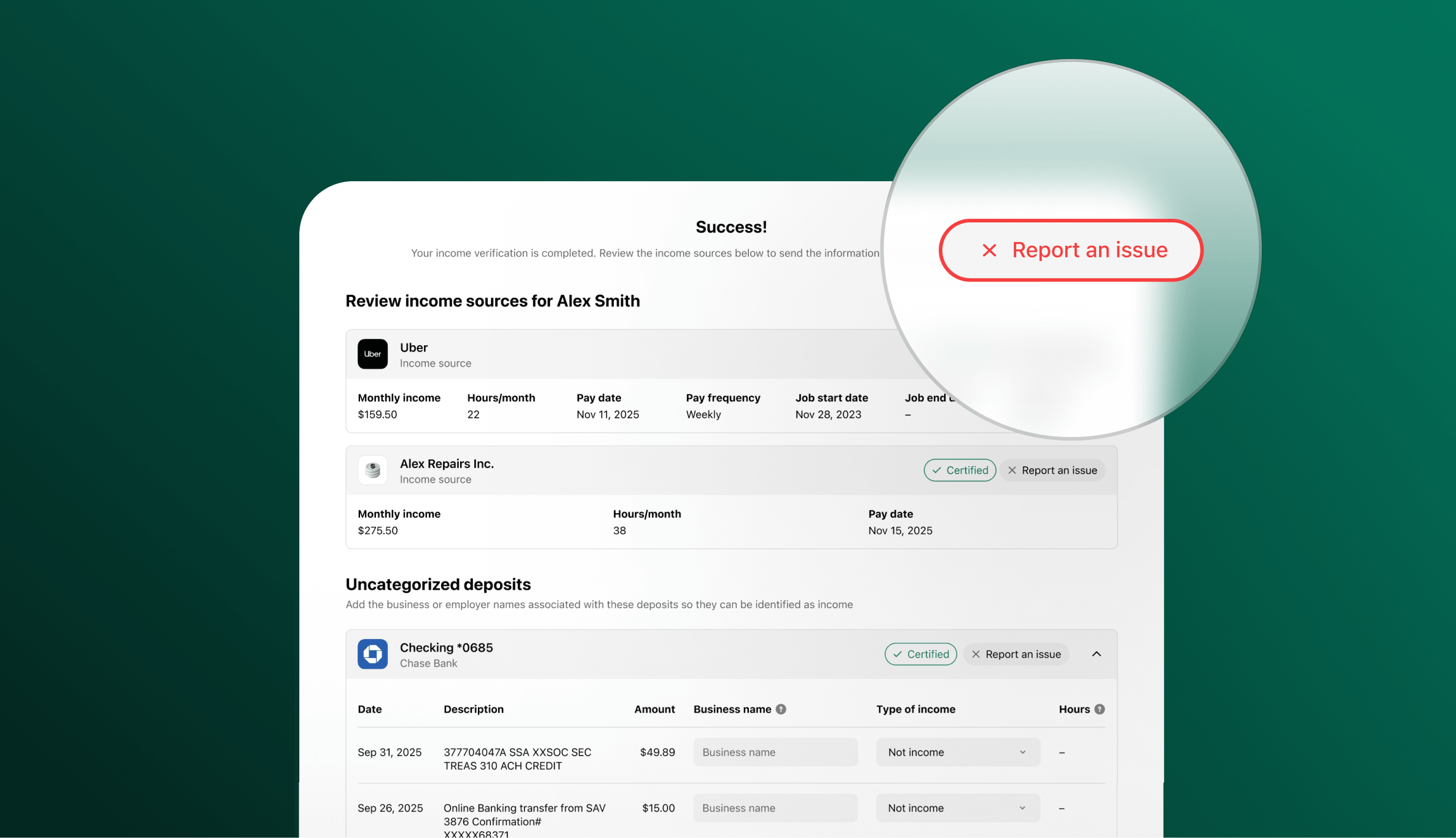 Self-Certification Enhancements