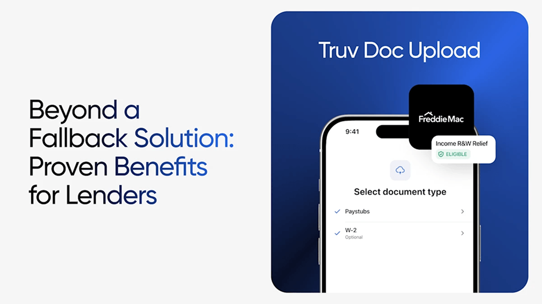 Benefits of Truv Doc Upload for Lenders
